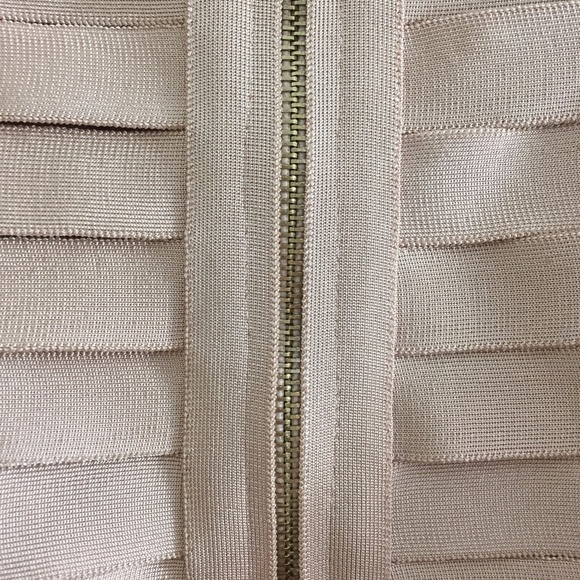 NEW! DESIGNER COUTURE PINK BANDAGE STRAPLESS DRESS - Picture 14 of 16